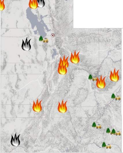 Utah Fire Map 