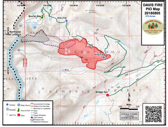 Davis Fire Map