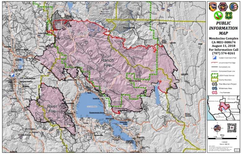 Ranch and River Fire Maps