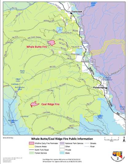 Whale Butte & Coal Ridge Fire Maps