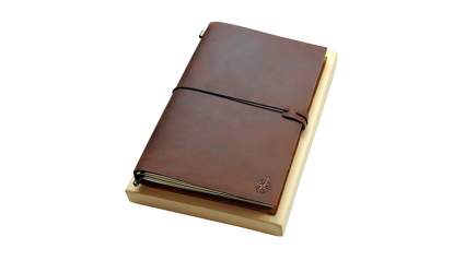 wanderings leather notebook cover