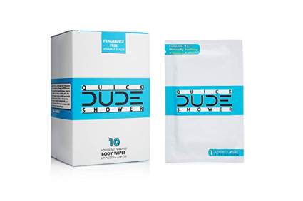 Dude unscented shower wipes