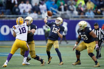Weather May Delay Notre Dame, Michigan Game