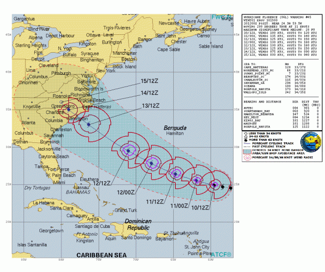 Navy hurricane tracking map