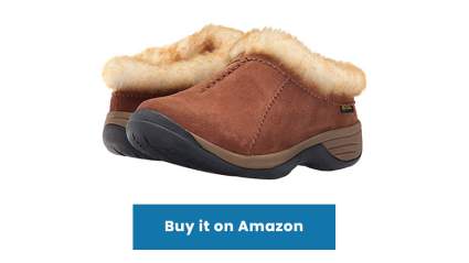 chestnut sheepskin shearling slip on slippers