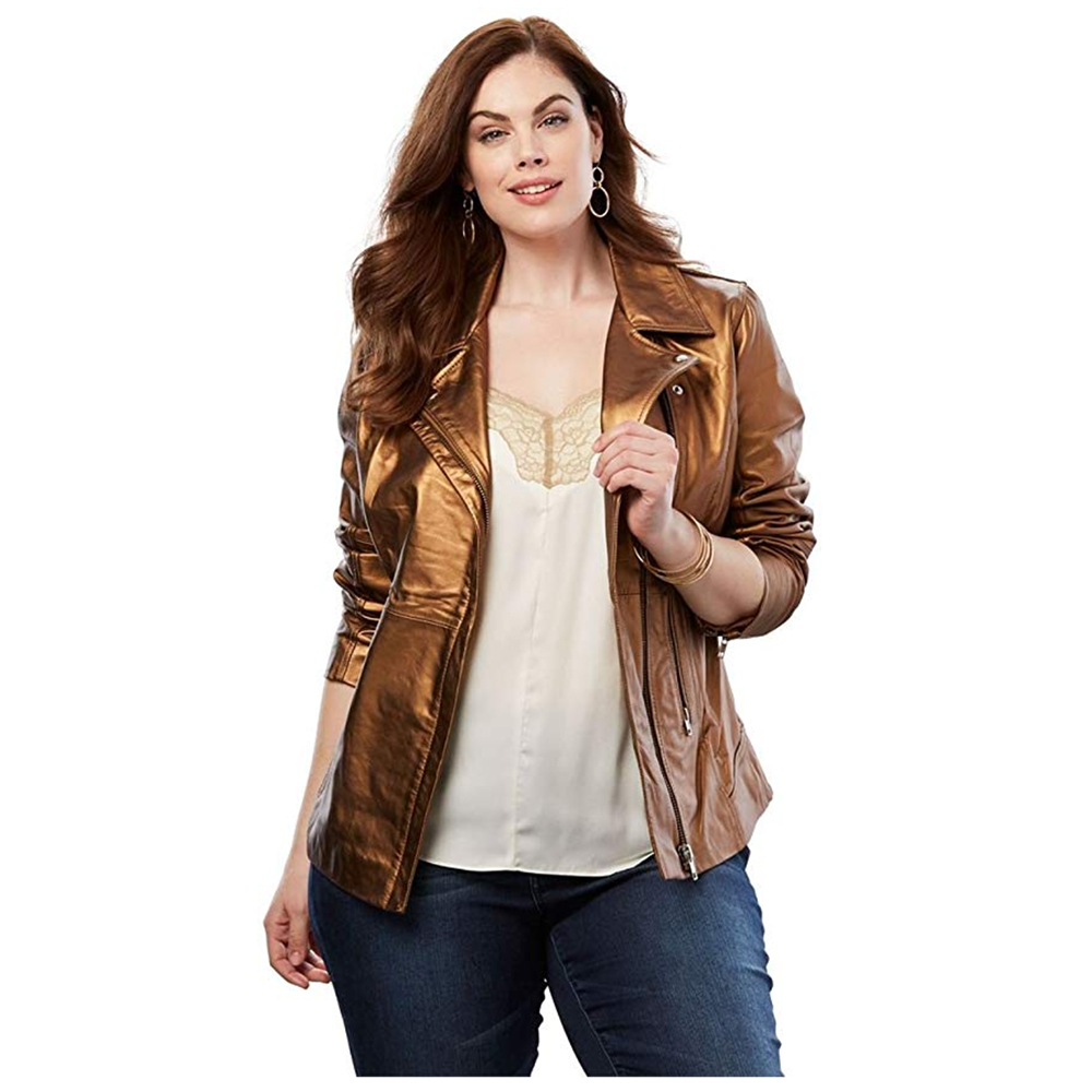 plus size leather winter coats