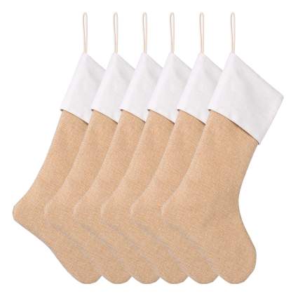 burlap stockings