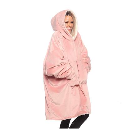 THE COMFY Oversized Microfiber & Sherpa Wearable Blanket