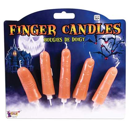 Candles shaped like fingers