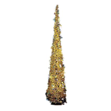 Gold collapsible holiday tree