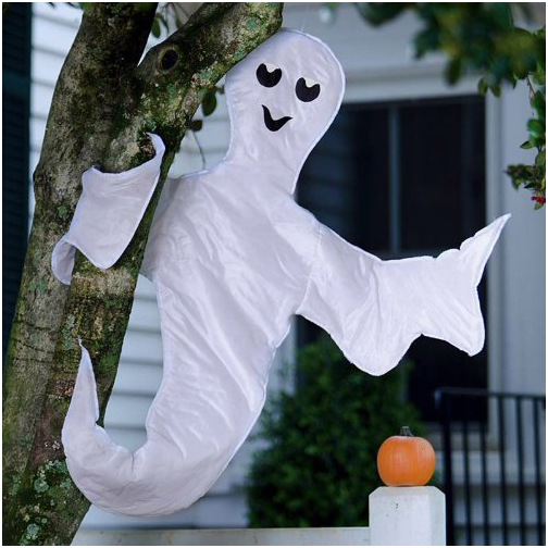 New Solar-Powered Halloween Swinging Ghost with Tree 