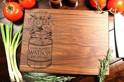 Mason Jar cutting board