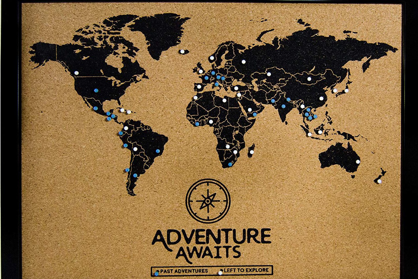 Hex Travellers Map Travel Map Deluxe Wanderlust Map 