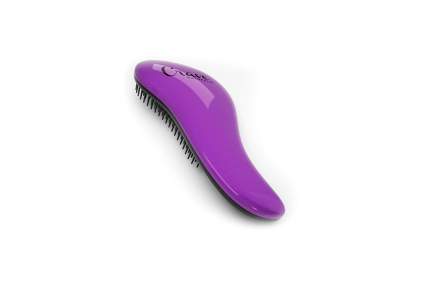 purple hairbrush