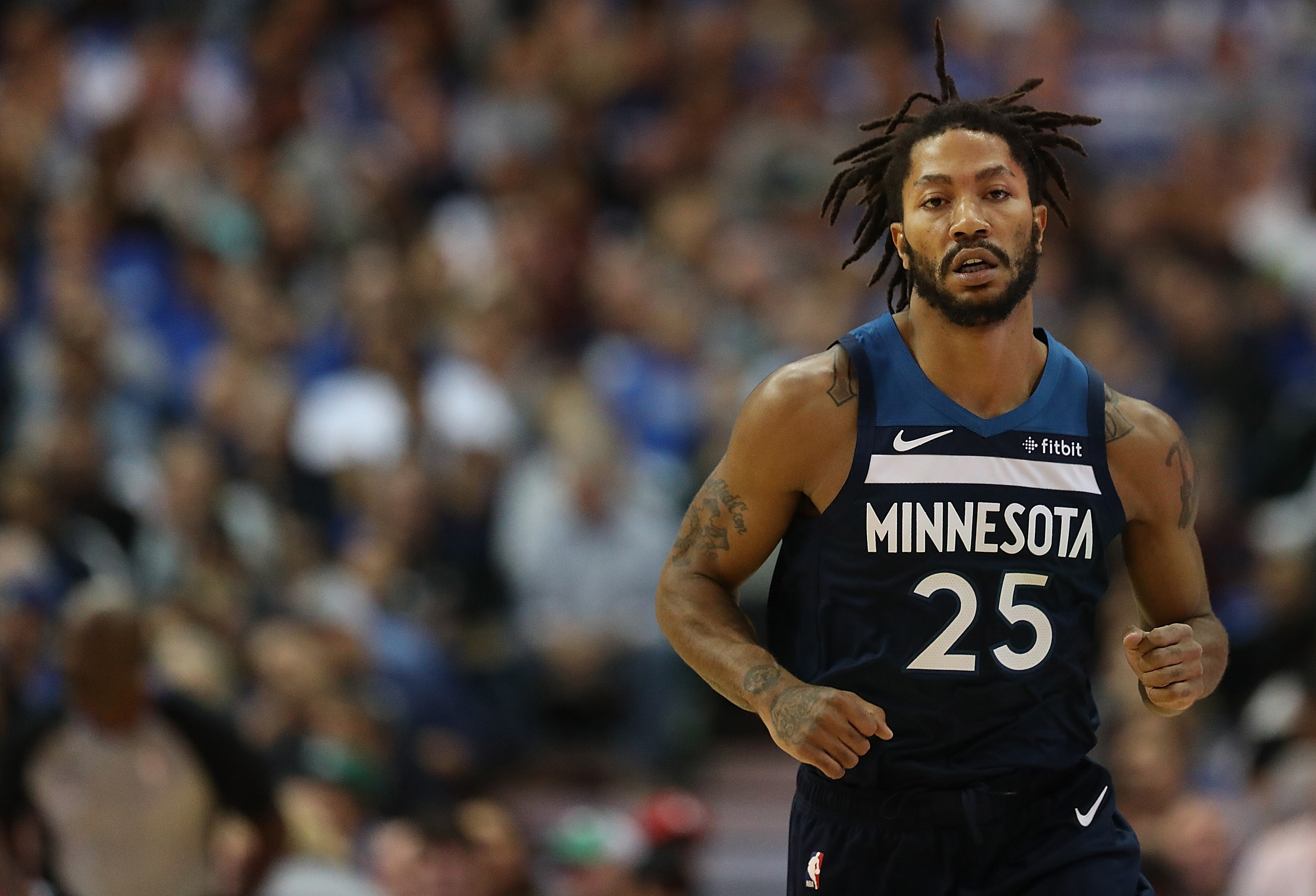 Derrick Rose Cries After 50-Point Game for Timberwolves | Heavy.com