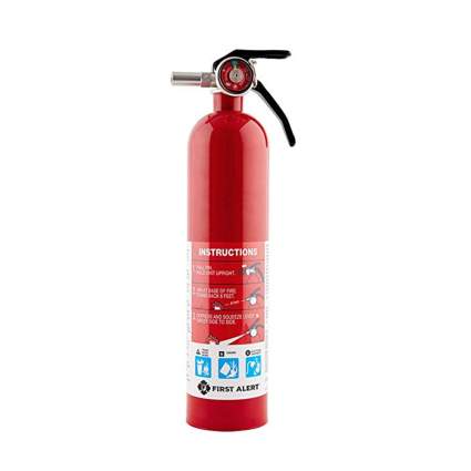 First Alert Red Fire Extinguisher