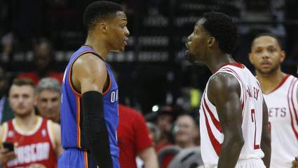 WATCH: Did Patrick Beverley Intentionally Dive at Russell Westbrook’s Knees? (Again!)