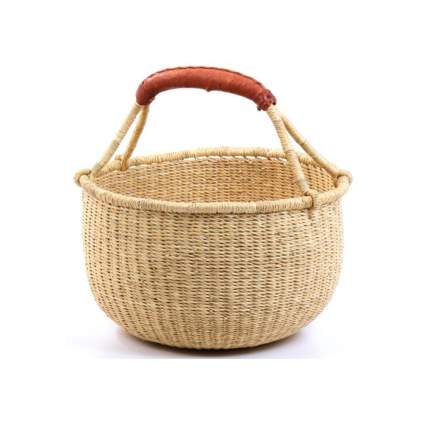 Fair trade handmade market basket