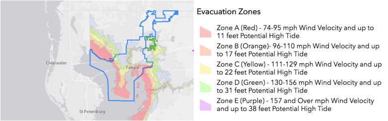 Hillsborough County - County Map Now Places Many Residents in New  Evacuation Zones