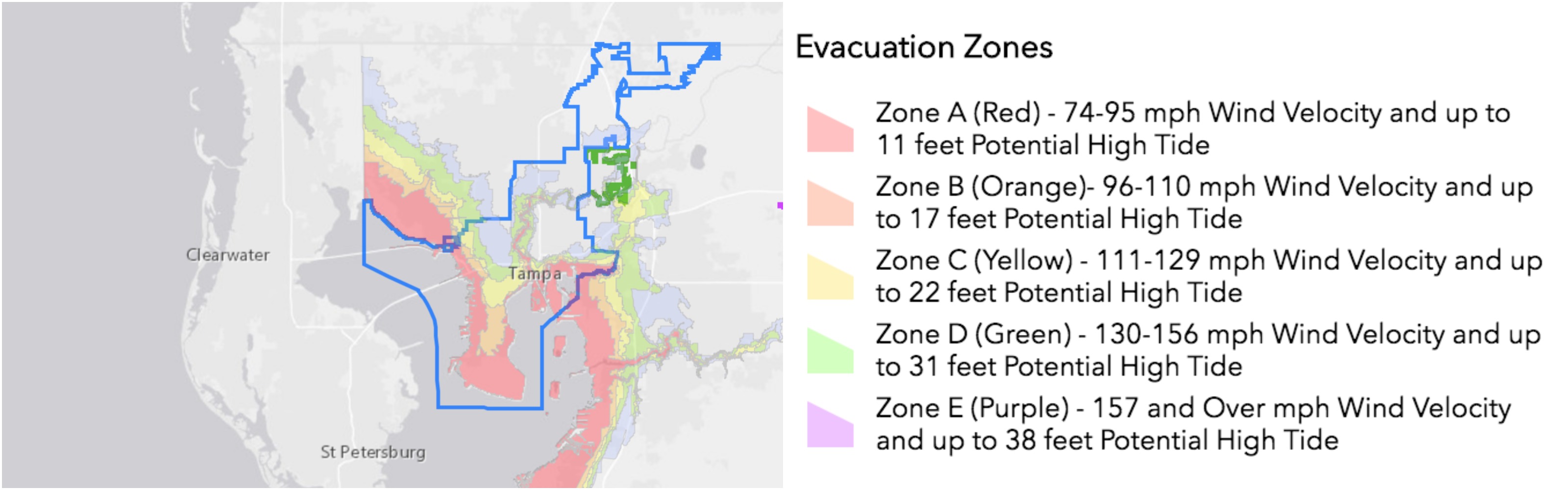 Tampa Bay Area Map Evacuation Zone