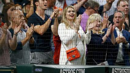 Justin Verlander’s Wife Kate Upton & Her Baby Bump Cheer on the Astros