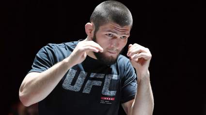 UFC’s Khabib to Reporter: ‘I Don’t Want to Talk About This S***’ [WATCH]
