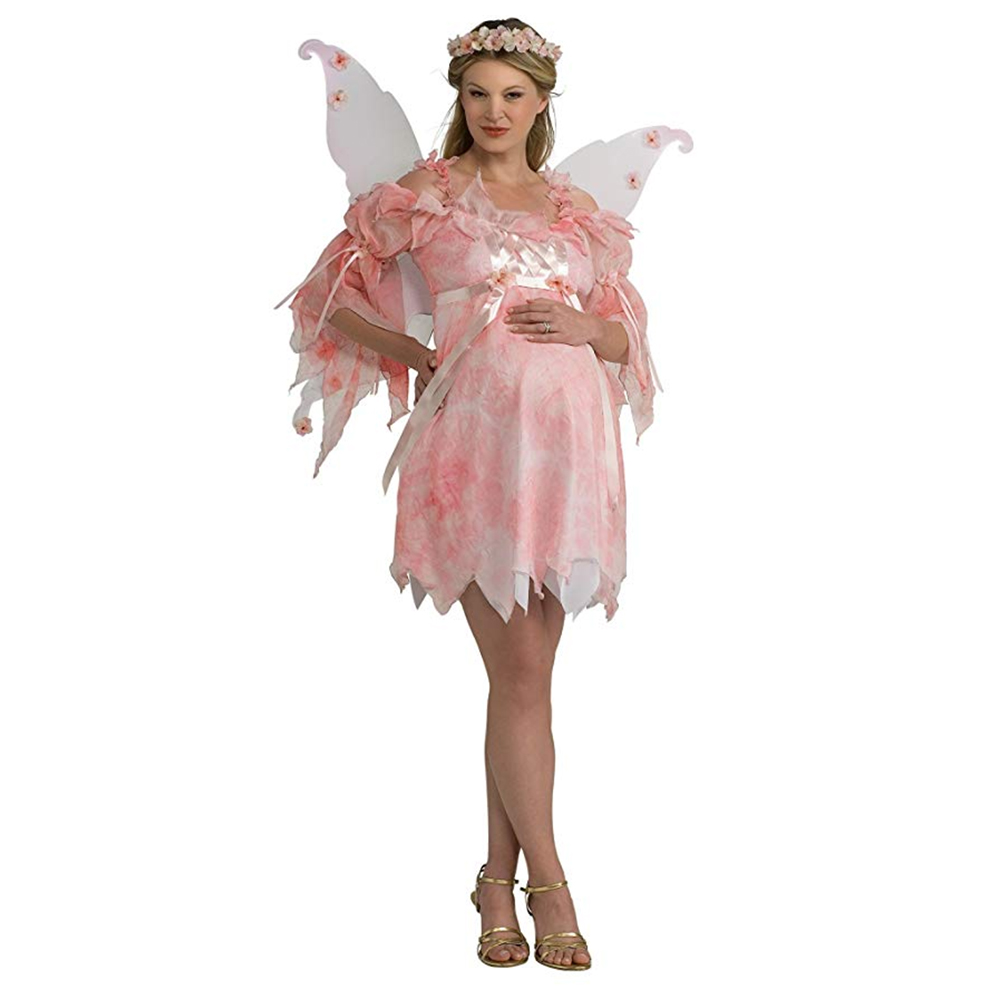 Angel White Christmas Maternity Mommy to Be Dress Up Halloween Adult Costume