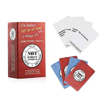 Not Parent approved card game for kids