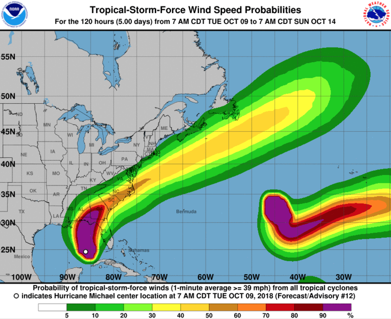 Hurricane Michael Orlando Latest Track & Forecast [October 9]