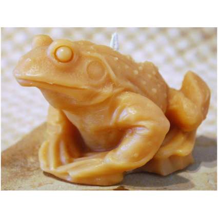 Realistic toad candle