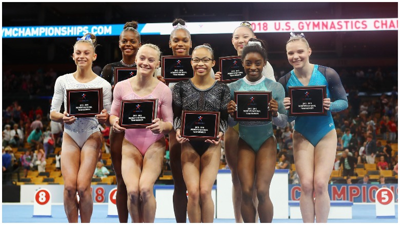 18 U S Women S World Championships Gymnastics Team Height Age Stats Heavy Com