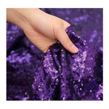 purple sequin tablecloth