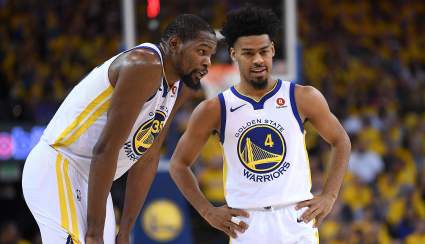 LOOK: Warriors’ Quinn Cook Wears Custom NBA Champion Shoes in Opener