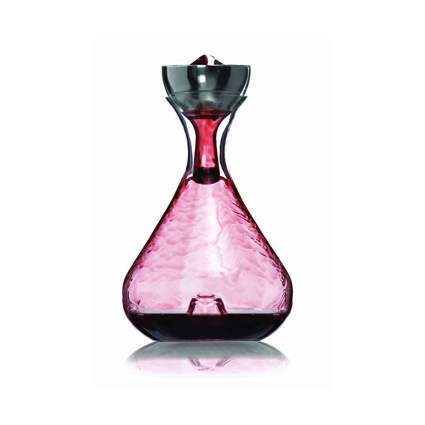 Crystal wine decanter and aerator