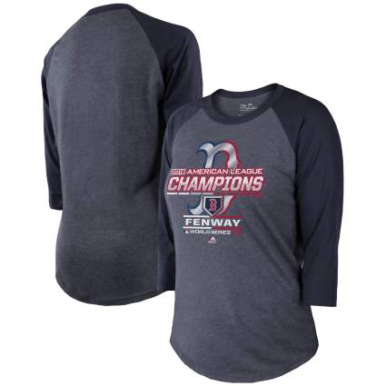Boston Red Sox Majestic Toddler 2018 World Series Champions Locker Room T- Shirt - Heather Charcoal