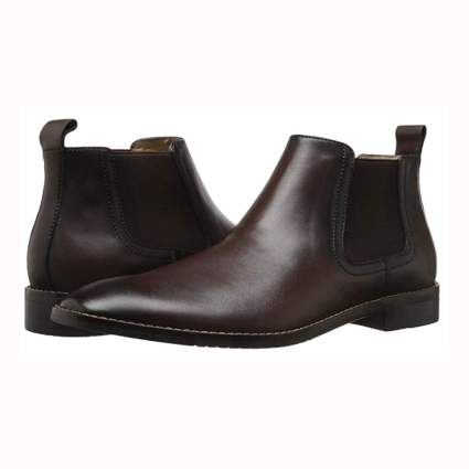 cognac men's leather chelsea boot