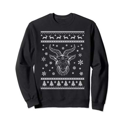 Black ugly christmas sweater