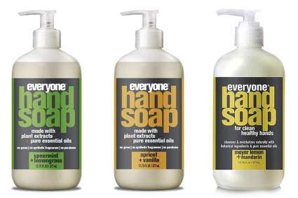 bottles of Everyone hand soap