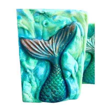 Mermaid tail soap
