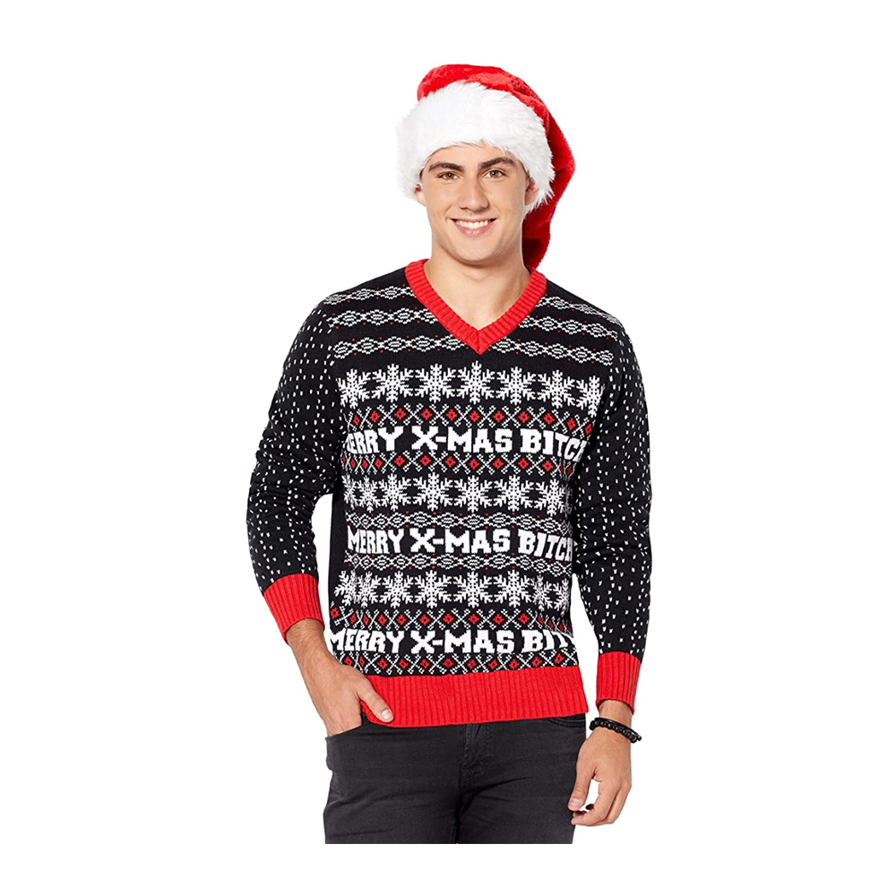 Ugly Christmas Sweater,Santa Sweater,Tacky Christmas Sweater,Festive Holiday Jumper,Winter Wonderland,Santa Clause Costume,Santa Top,St Nick