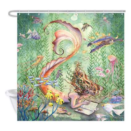 Mermaid shower curtain