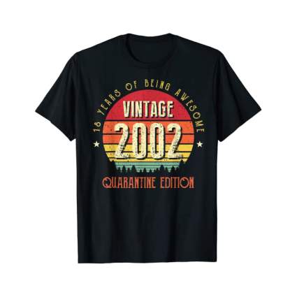 Vintage 2002 birthday t-shirt