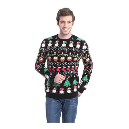 Black Christmas sweater