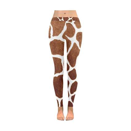 Giraffe print leggings
