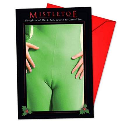 mistletoe christmas card