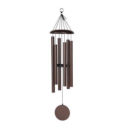 Large copper toned outdoor Windchime