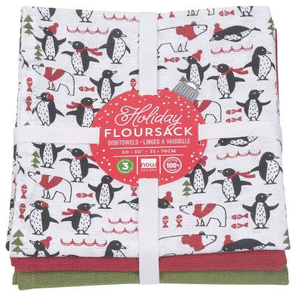 Now Designs Printed Floursack Kitchen Towels, Set of Three