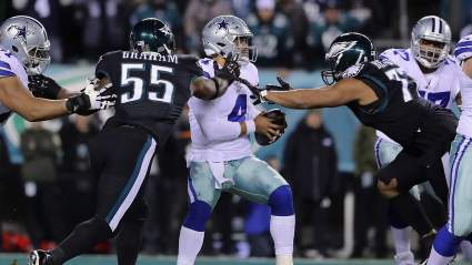 WATCH: The Philadelphia Eagles’ & Dallas Cowboys’ Coaches Get Into a Pregame Scuffle