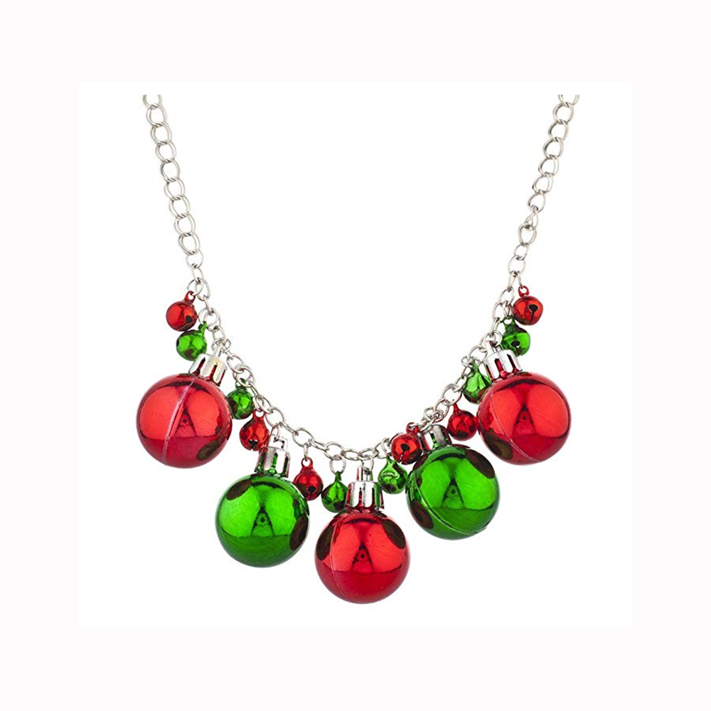 red christmas necklace