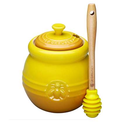 le creuset honey pot with dipper